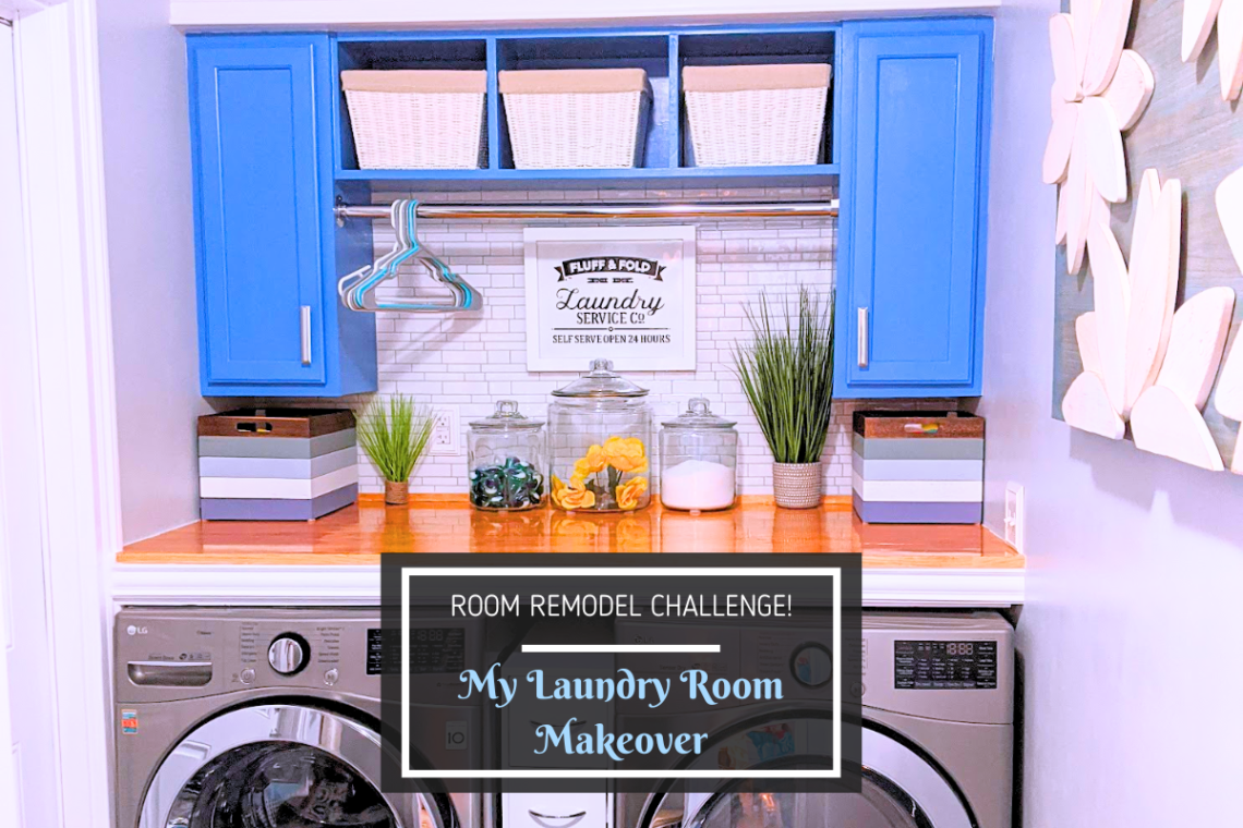 Room Remodel Challenge - My Laundry Room Makeover