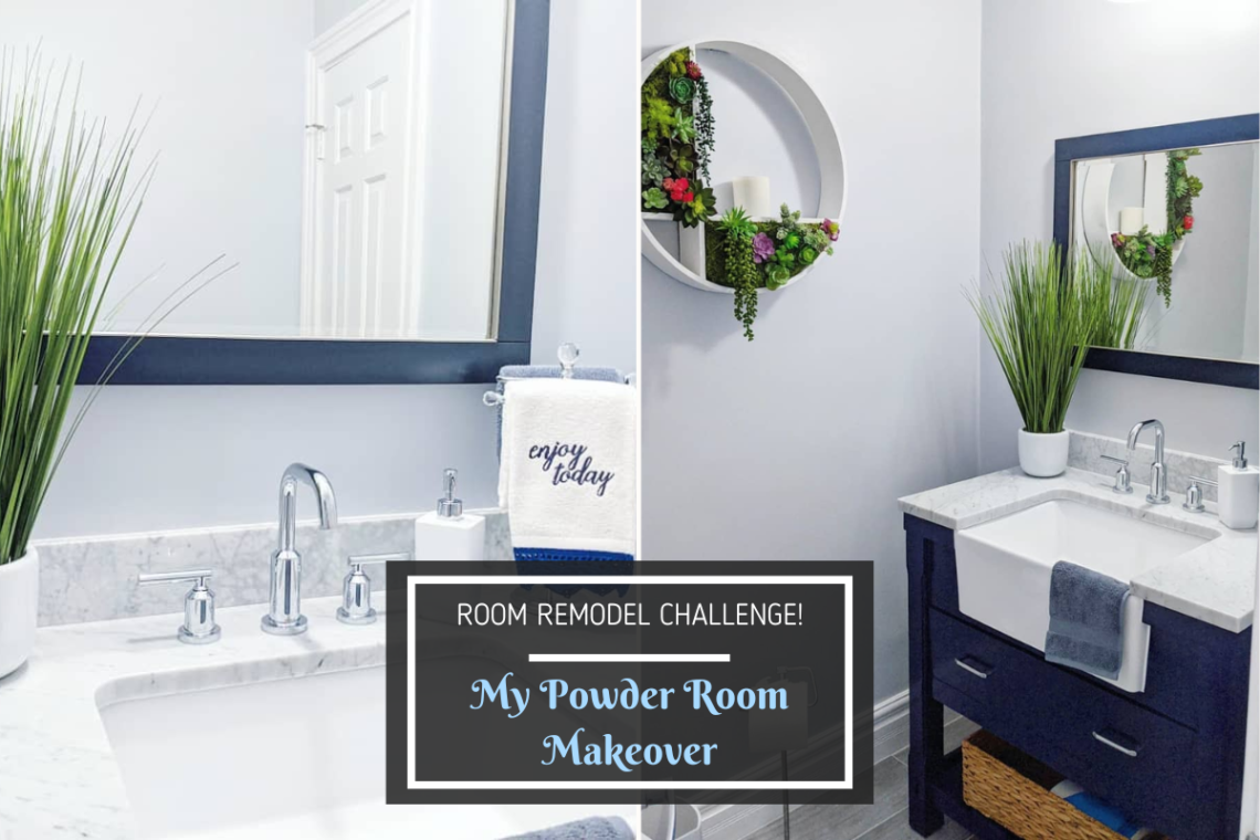 Room Remodel Challenge - My Powder Room Makeover