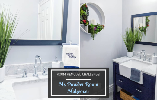 Room Remodel Challenge - My Powder Room Makeover