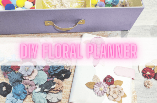 DIY Craft Floral Planner From Aliexpress