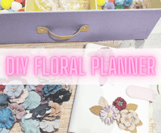 Do-It-Yourself Crafts: Pretty Floral Planner 2 DIY Craft Floral Planner From Aliexpress