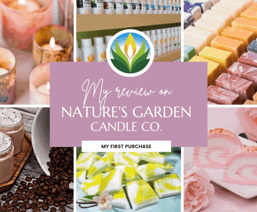 My review on Natures Garden Candle Co My first purchase