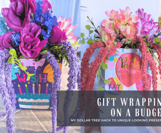 Gift Wrapping on a budget My Dollar Tree Hack to Unique-Looking Presents