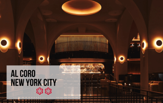 My review of Al coro New York City 2 Michelin Star review