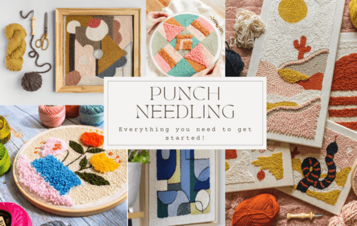 Everything you need to get started with Punch needling craft hobby