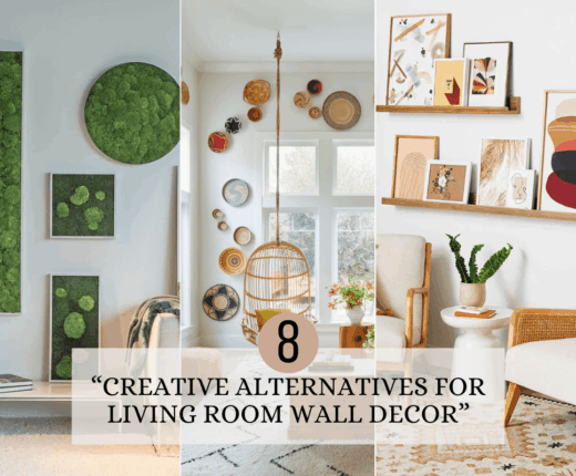 Creative Alternatives to Picture Frames for Living Room Wall Decor