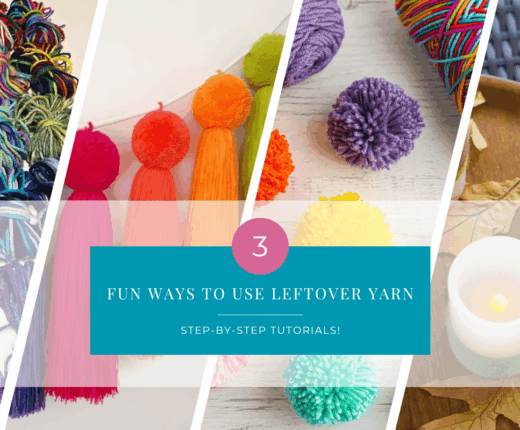Fun Ways to Use Leftover Yarn Step by step tutorials