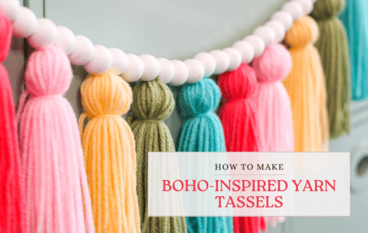 How to make Boho-Inspired Yarn Tassels