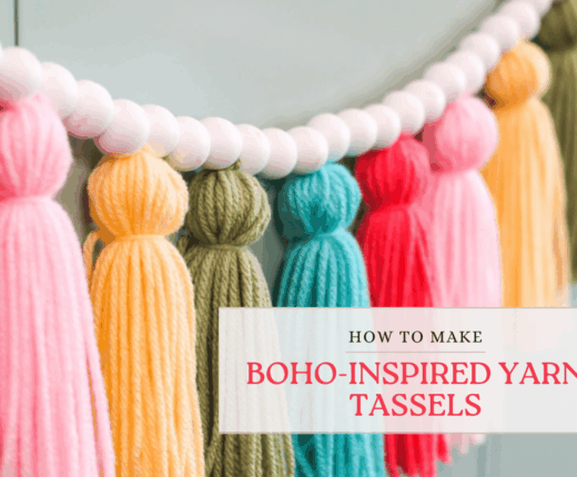How to make Boho-Inspired Yarn Tassels