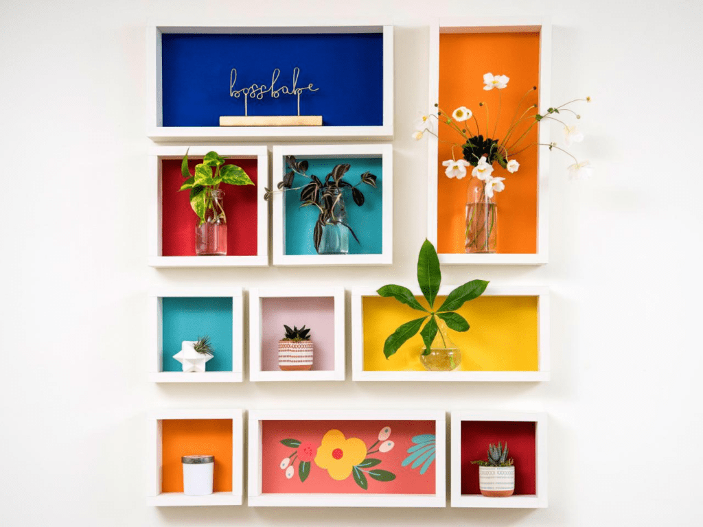 Alternative picture frame wall decor shadow boxes