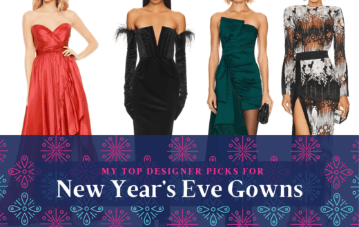 My top Designers for New Years Eve Elegant Gowns