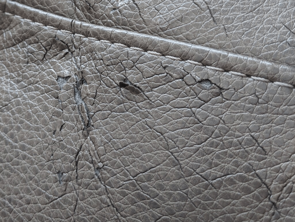 peeling and flaking faux fake leather