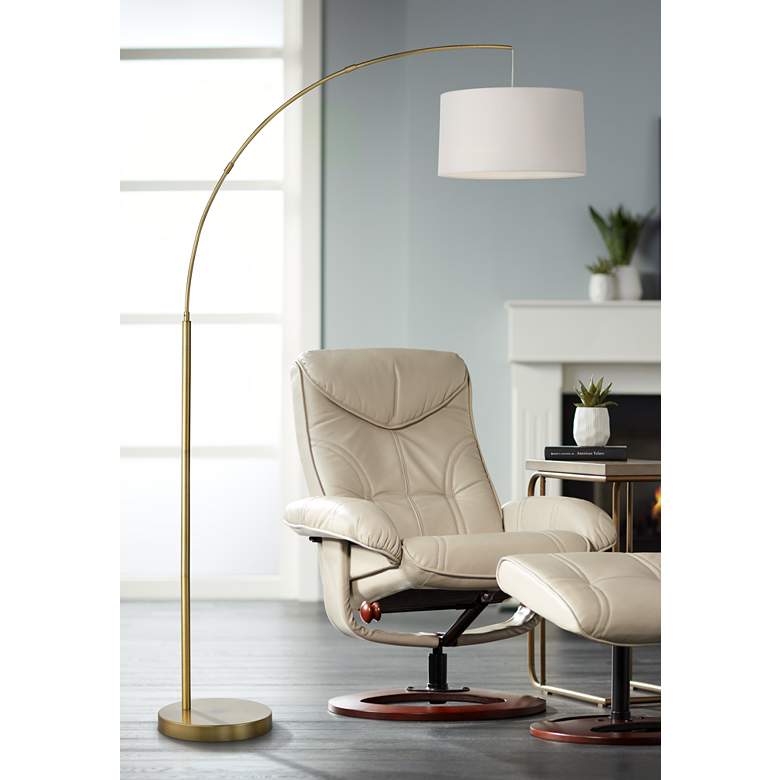 360 lighting cora 72 inch high brass metal modern arc floor lamp 88p41cropped