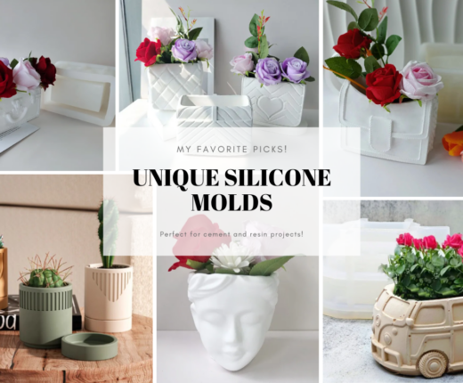 Favorite Unique Silicone molds Perfect for Resin and Cement Projects