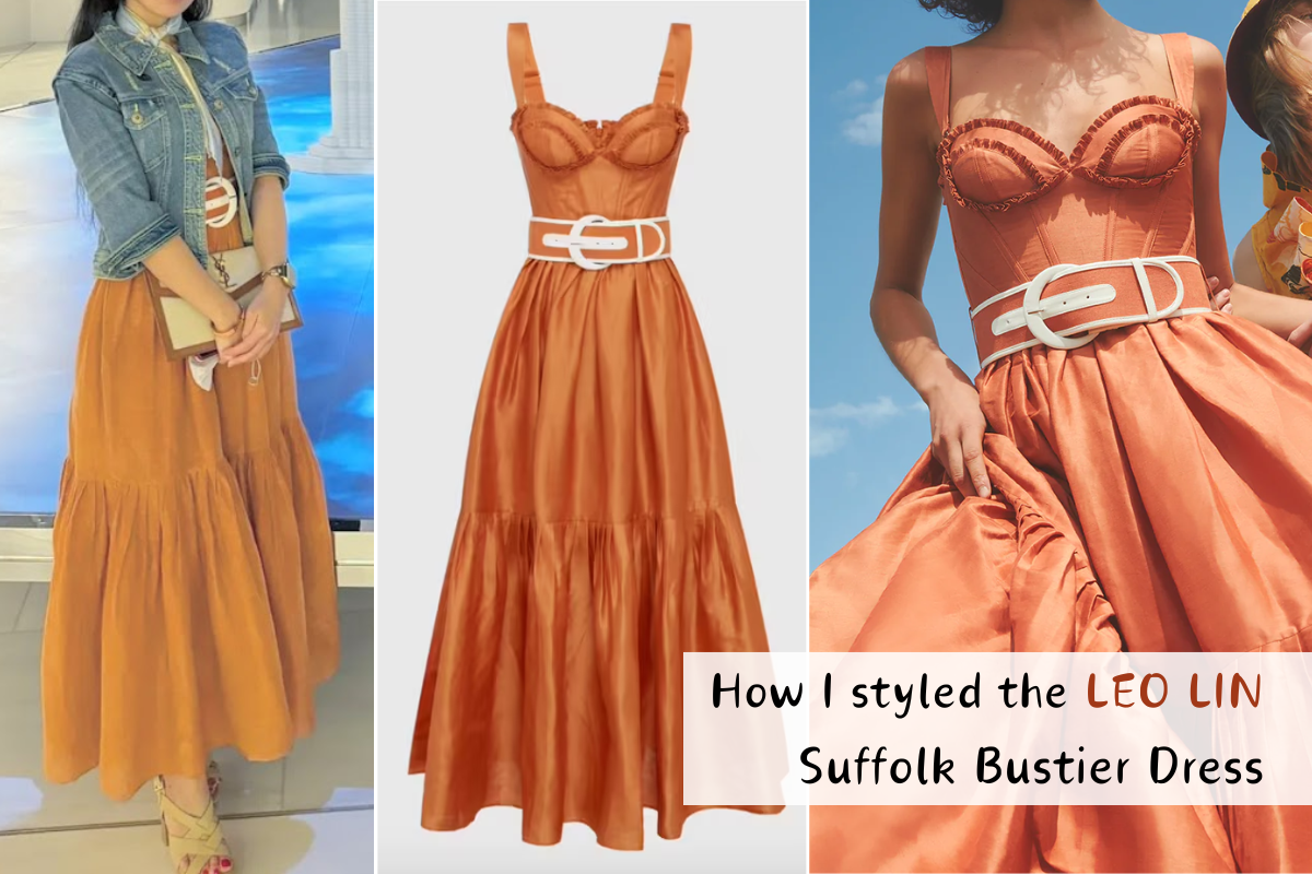 How I Styled The Leo Lin Suffolk Bustier Dress - Stitched To Style