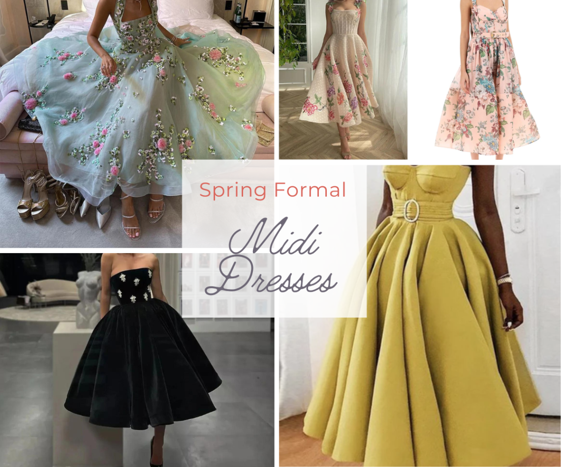 Spring Formal Midi Dresses for 2024