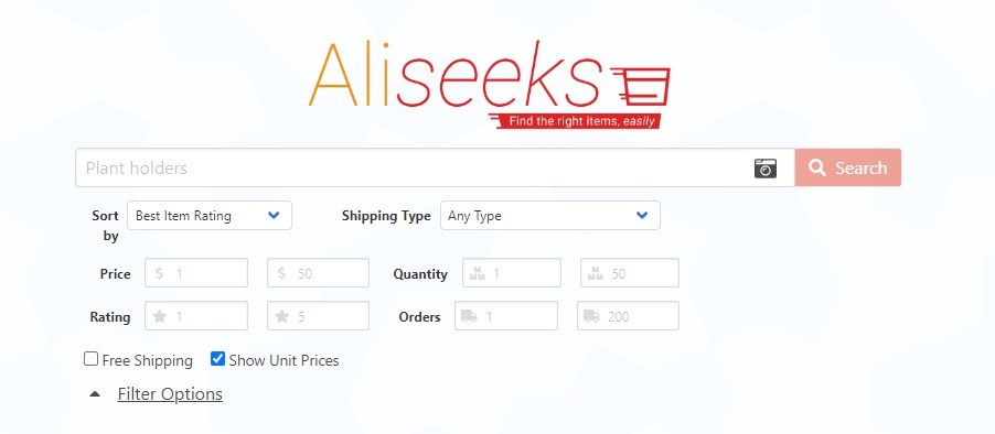 AliSeeks AliExpress Image search through the desktop or web browser