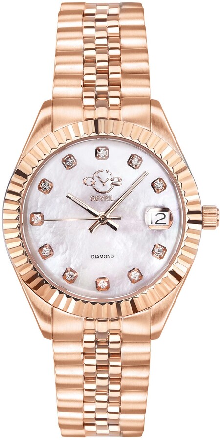 GV2 Women's Naples Swiss Diamond Watch, 34mm - 0.146 ctw