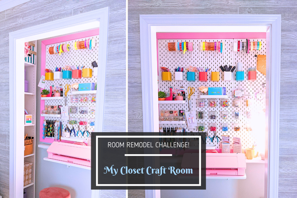 How I Transformed my Office Closet into a Sit-Down Closet Craft Room