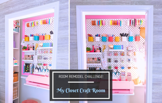 How I Transformed my Office Closet into a Sit-Down Closet Craft Room