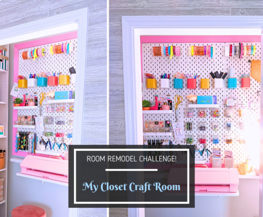 How I Transformed my Office Closet into a Sit-Down Closet Craft Room