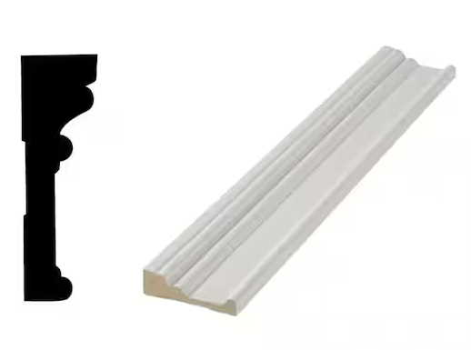 Primed Medium Density Fiberboard (MDF) Door and window Casing Molding Woodgrain Millwork Trim